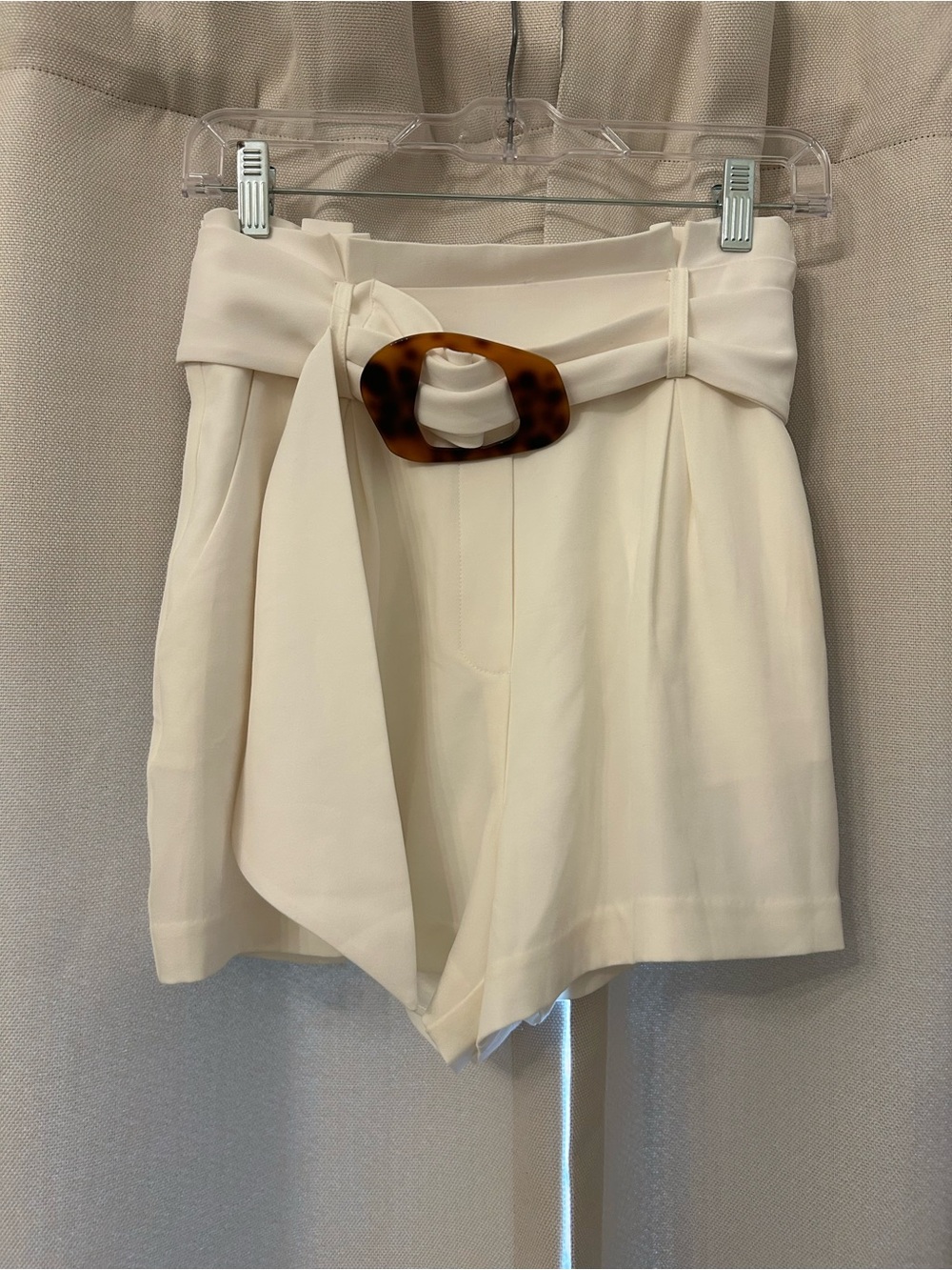 White Lined Shorts